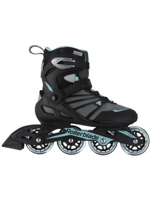 Rollerblade Zetrablade Women Adult Fitness Inline Skate, Black/Light Blue, US Women 10 8 UK