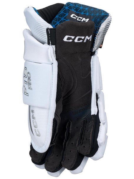 CCM Jetspeed FT8 Pro White LE Hockey Gloves - Ice Warehouse