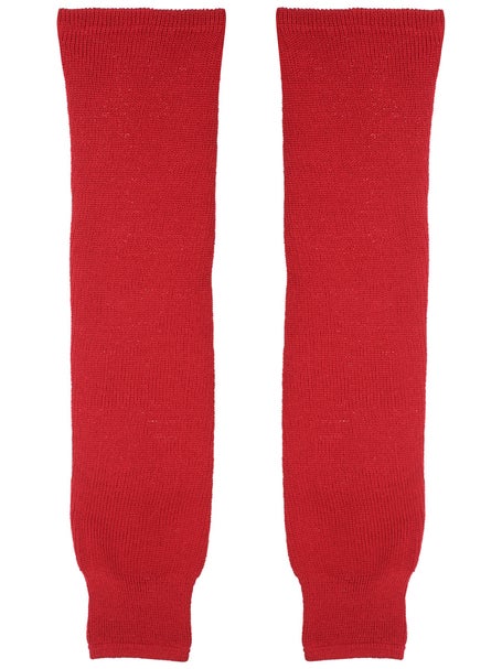 CCM S100P Solid\Knit Hockey Socks - Red
