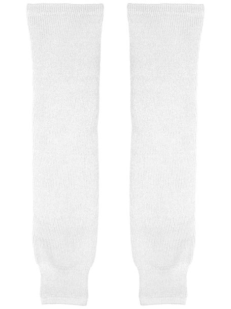 CCM S100P Solid\Knit Hockey Socks - White