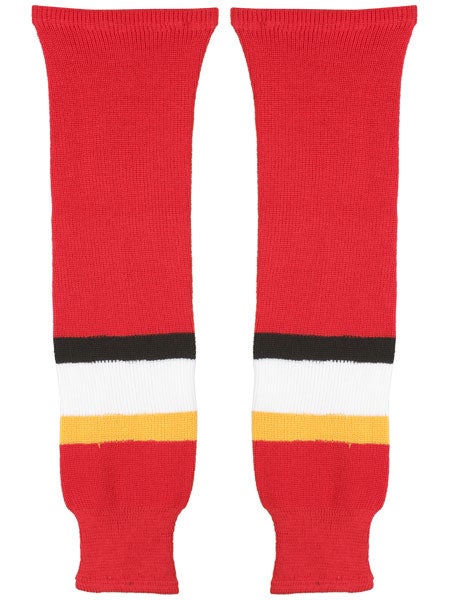 CCM S100P NHL Knit Hockey Socks - Calgary Flames