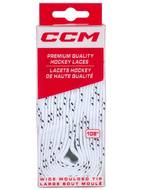 CCM Molded Tip Hockey Skate Laces Unwaxed
