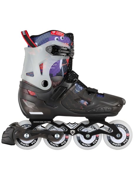 Flying Eagle L8 Lumafly LED Adjustable Skates - Black