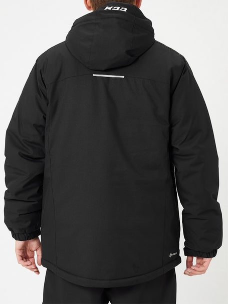 CCM Hockey navy youth medium heavyweight Blaine winter jacket removable  zippered hood