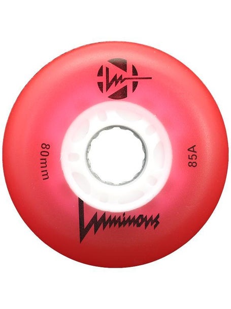 Luminous LED Light Up 72mm Inline Wheels 4pk