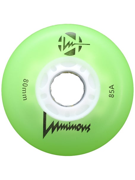Luminous LED Light Up 76mm Inline Wheels 4pk