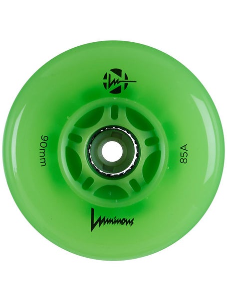 Luminous LED Light Up 90mm Inline Wheels 4pk