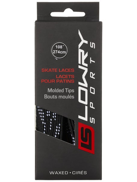 Lowry Standard Grade Hockey Molded Tip Skate Laces Wax