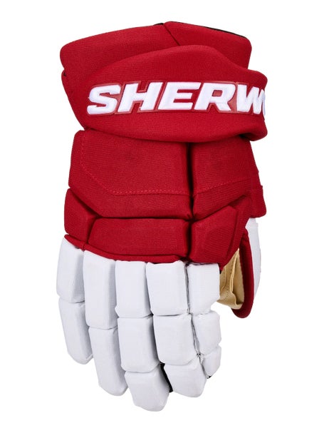 Sherwood Code NHL Team Stock Hockey Gloves - Detroit