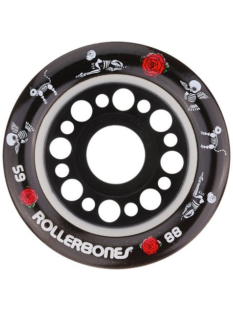 RollerBones Pet Day of the Dead Wheels White 4pk