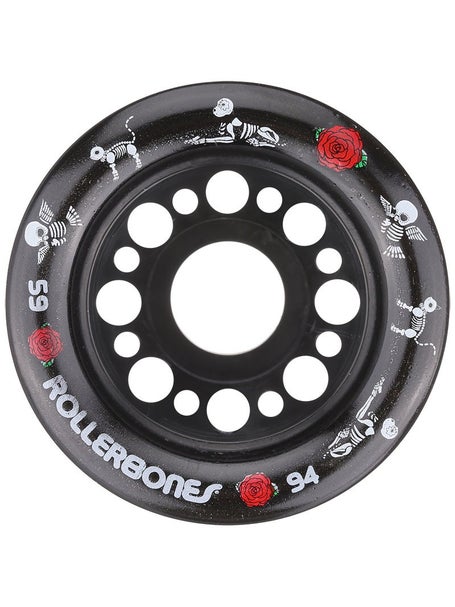 RollerBones Pet Day of the Dead Wheels Black 4pk
