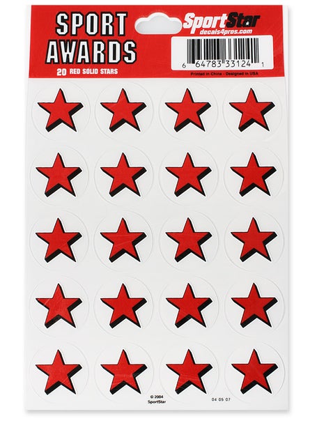 SportStar Hockey Helmet Star Award Decal Sets