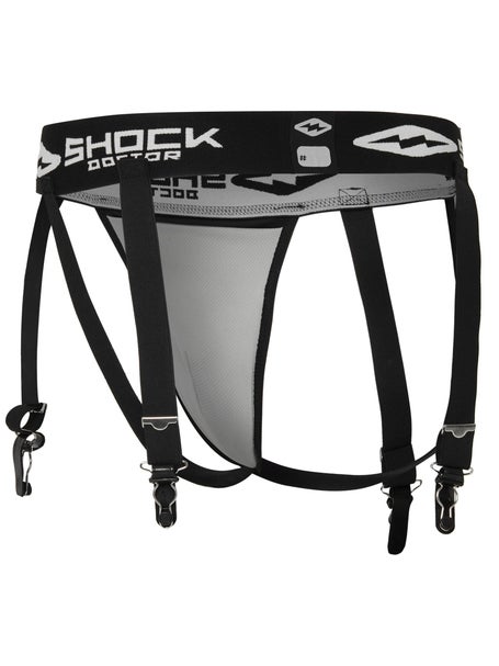 Shock Doctor Ultra Hockey Garter/Supporter with Cup Pocket, Black / L