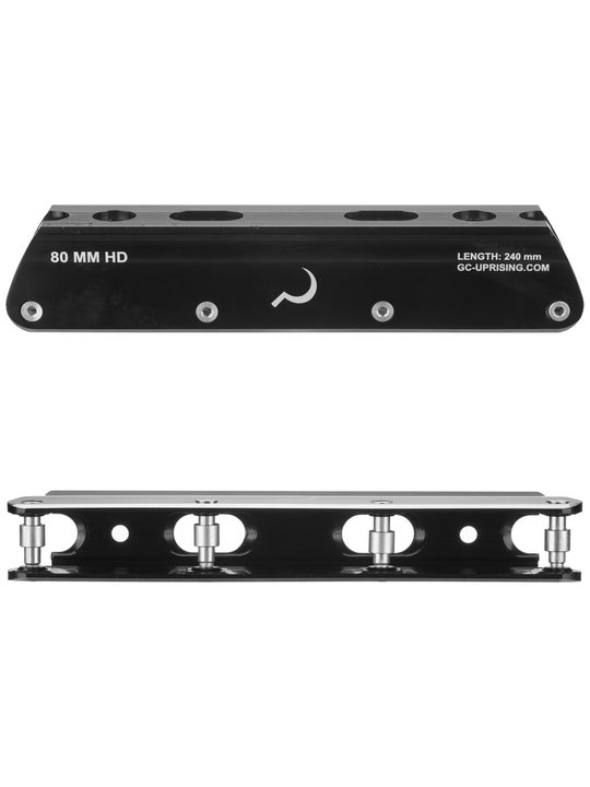 Ground Control 80mmHD Aluminum UFS Frames Black Inline Warehouse