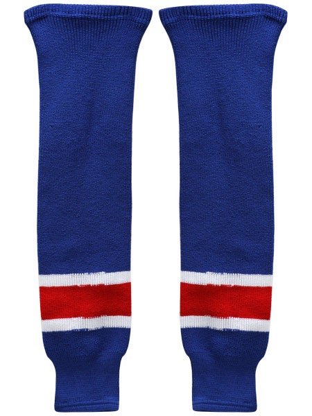 Ccm S100p Nhl Knit Hockey Socks New York Rangers Ice Warehouse