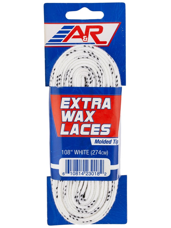 A&R Extra Wax Hockey Skate Laces Waxed Ice Warehouse