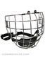 CCM FM480 Chrome Hockey Helmet Cages Sr & Jr