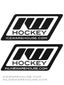 IW Hockey Sticker Ice Warehouse Black/White