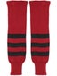 K1 Two-Tone Ice Hockey Socks - Red & Black