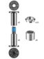 Kizer Fluid Trimax Skate Frame Axles 8pk