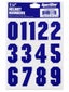 SportStar Player Number Helmet Decals 1 1/2