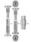 Sonic Universal Extender 6mm ROUND Inline Axle Kit (8)