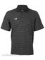UA Stripe Polo Blk/White Sr Sm