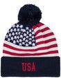 CCM 4 Nations Cup USA Pom Knit Beanie - Senior