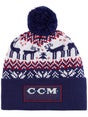 CCM Holiday Pom Knit Reindeer Beanie - Senior