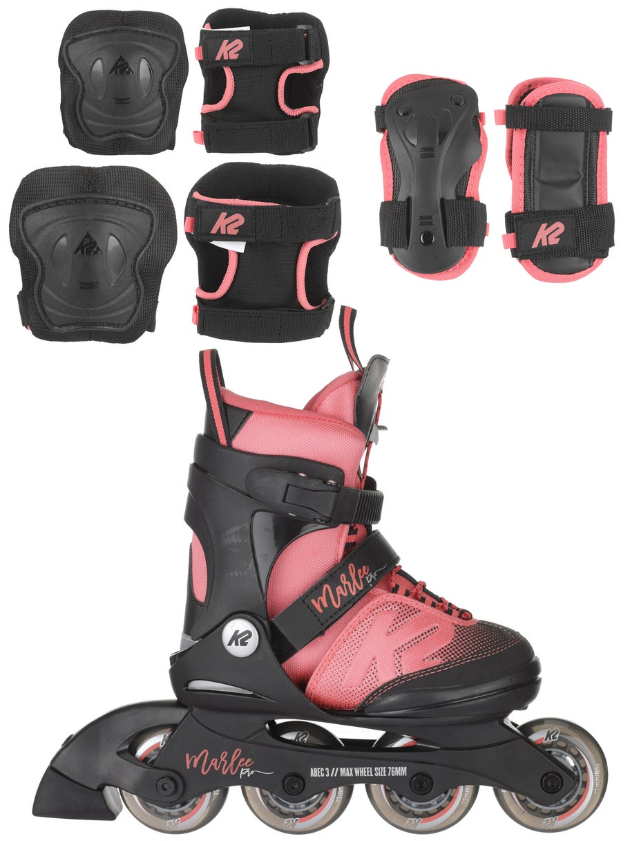 K2 Marlee Pro Girls Skates with Protective Gear - Inline Warehouse