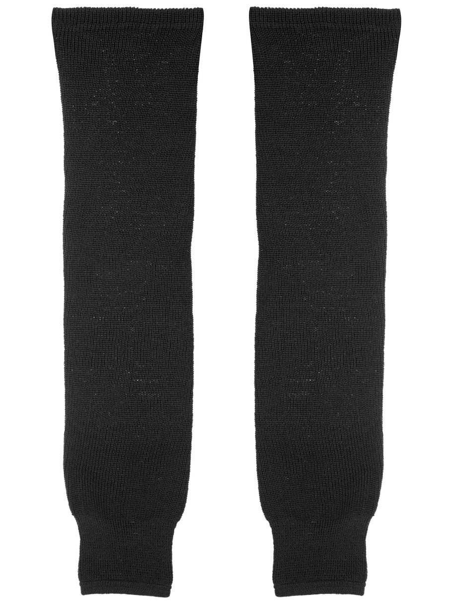 CCM S100P Solid Knit Hockey Socks - Black - Ice Warehouse
