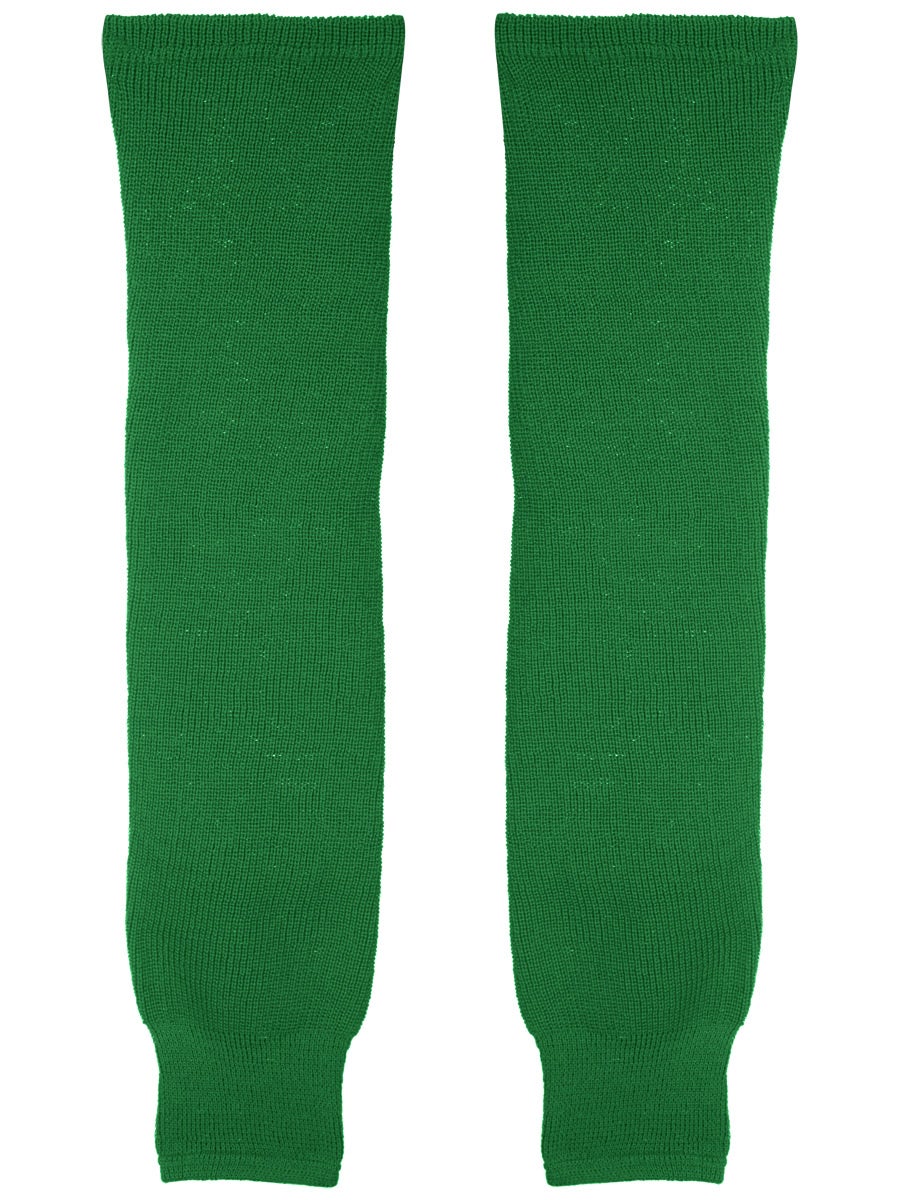 CCM S100P Solid Knit Hockey Socks Kelly Green Ice Warehouse
