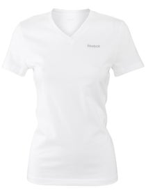 Reebok Cotton V-Neck Short Sleeve Shirt Women's