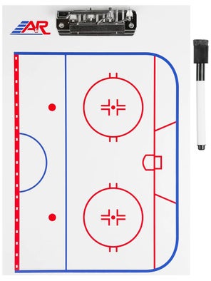 A&R Hockey Dry Erase Coaches Clipboard - 9 x 13