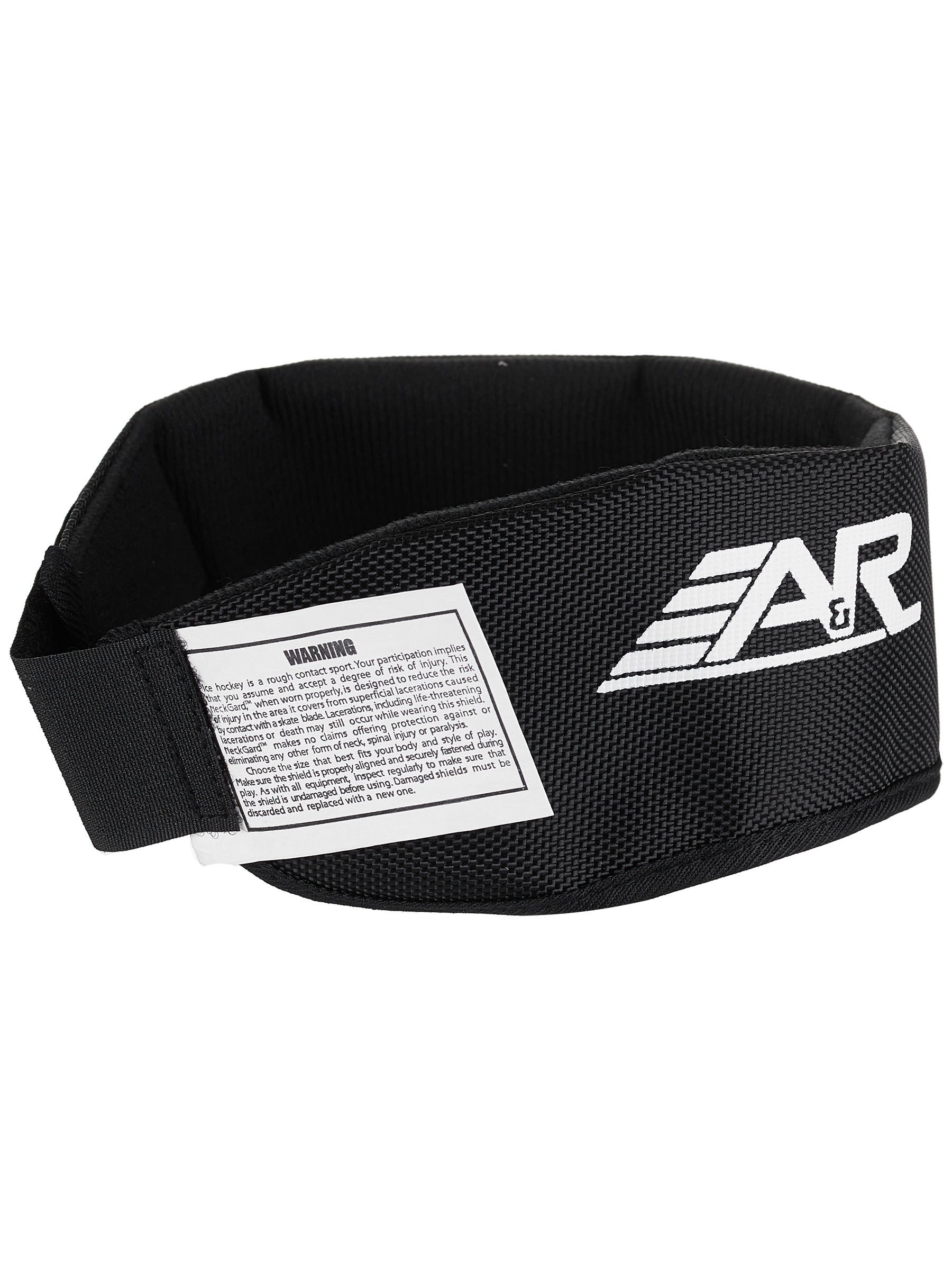 A&R Ice Inline Hockey Neck Guard Black Protective Throat Collar Roller Street 