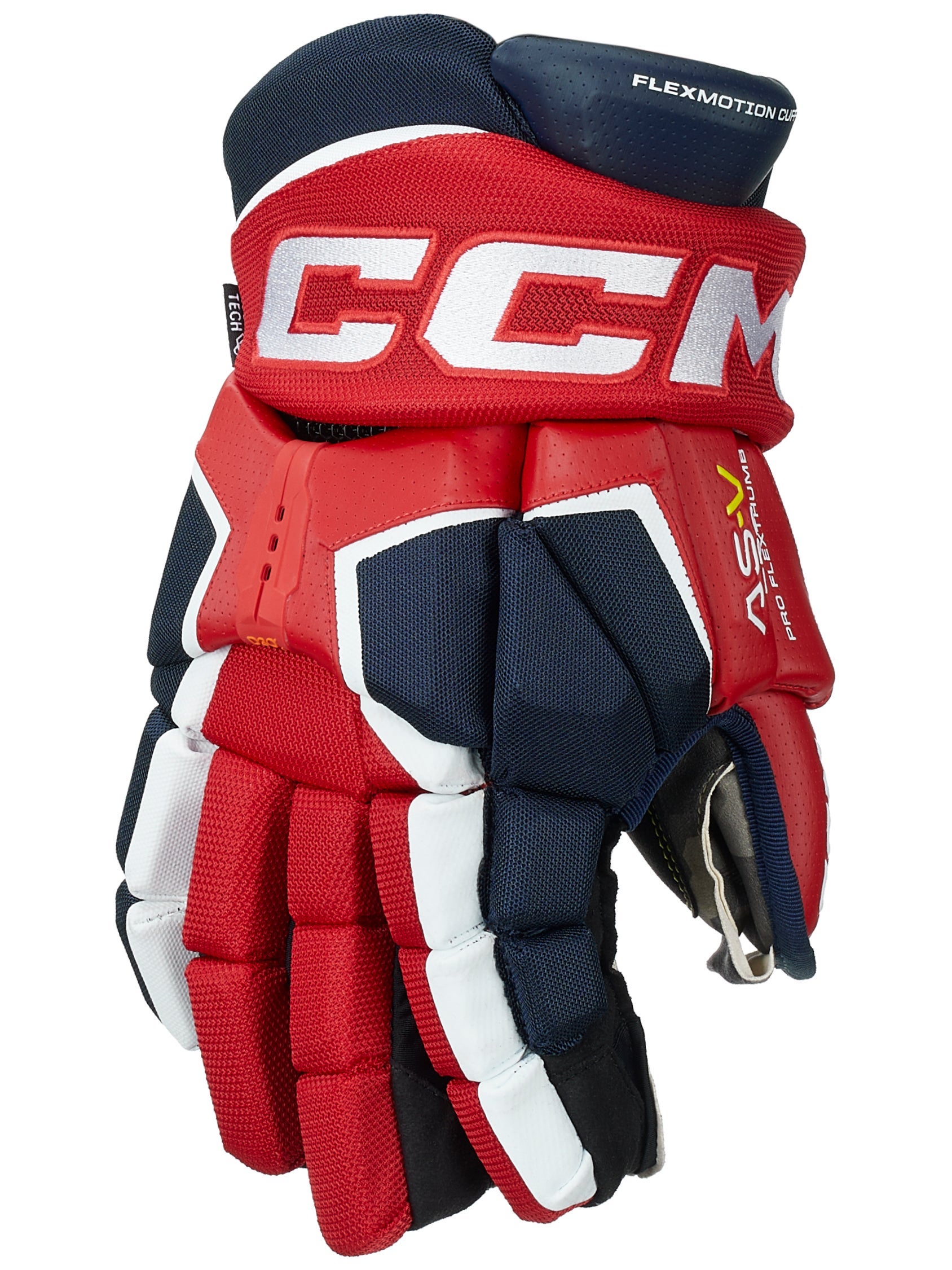 New CCM Vibe Sr ice hockey gloves Black/White 15" inch glove senior cuff roll 