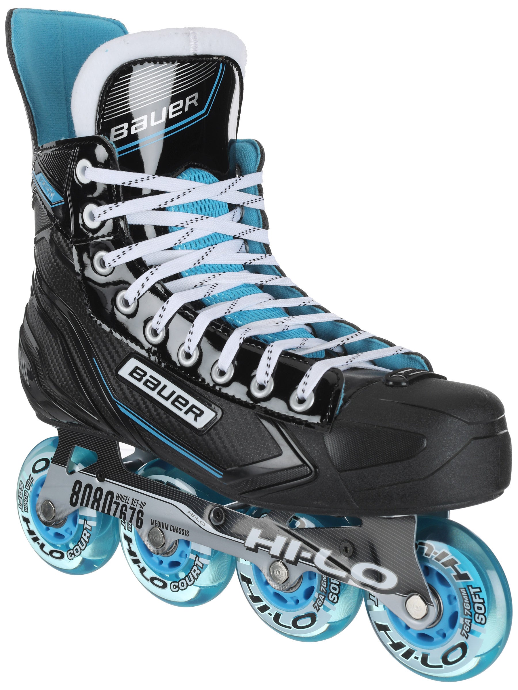 Width R New Bauer RSX RH Inline Blades Roller Hockey Skates Junior & Senior 