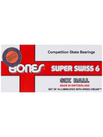Bones Super Swiss 6 Bearings 16pk