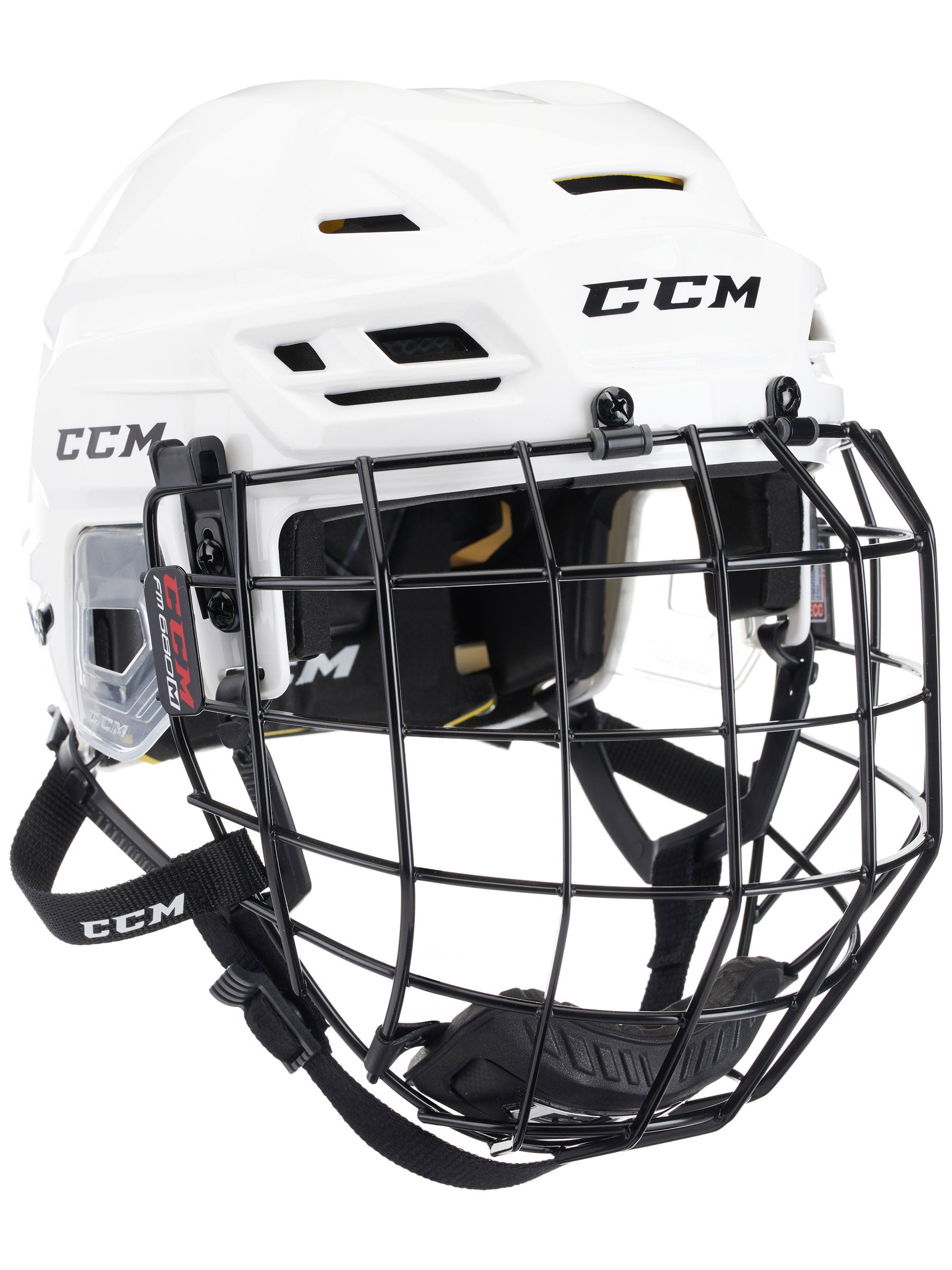 CCM50C Ice Hockey Helmet Combo Black With Cage Size Large FM50L Senior HECC NEW 
