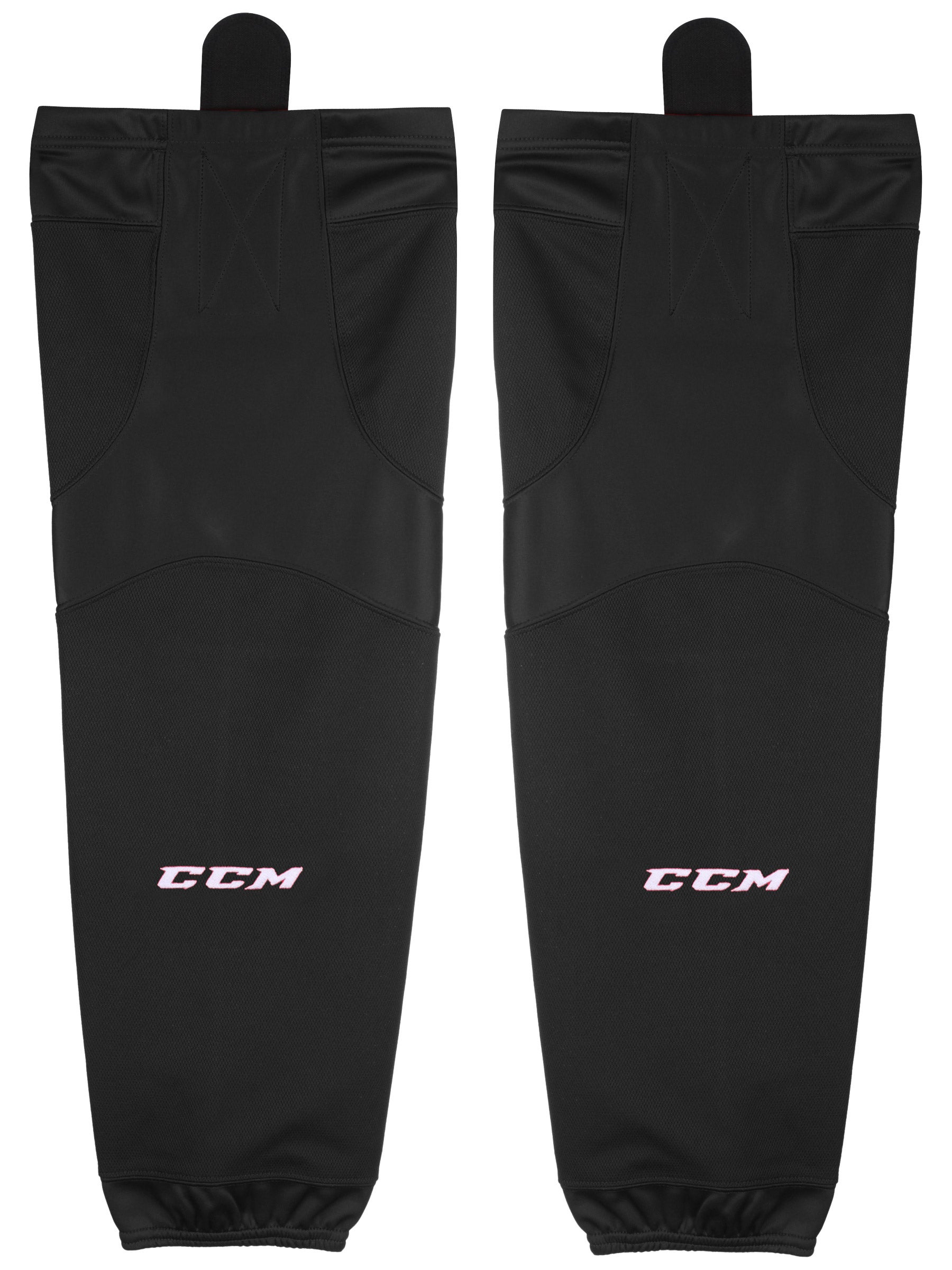 CCM Edge Pro Stock Hockey Shin Pad Socks NEW Edmonton Oilers White 9278 