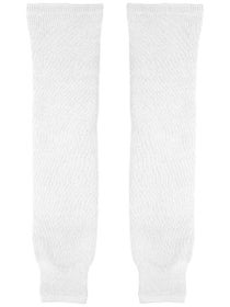 CCM S100P Solid Knit Hockey Socks - White