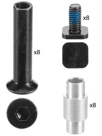 CCM IS636 Wheel Axle Kit 6mm Square 2pc
