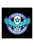 Derby Warehouse Black Helmet Sticker 2"