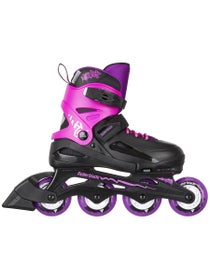 Rollerblade Fury Adjustable Skates - Black/Pink