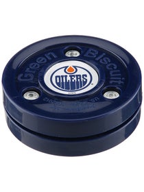 Green Biscuit Puck Edmonton Oilers (Blue) 