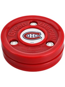 Green Biscuit Puck Montreal Canadiens (Red) 