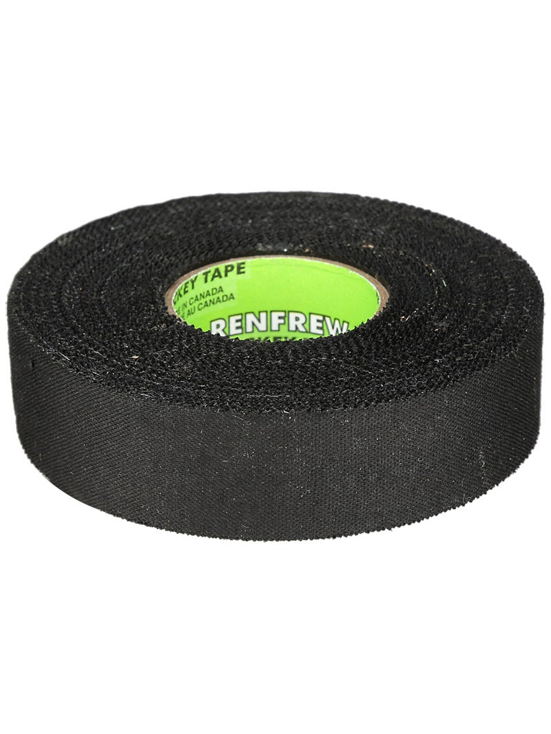 RENFREW Single Roll BLACK Cloth Hockey Blade Tape 1"  x 30yds LARGER ROLL 