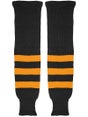 K1 Two-Tone Ice Hockey Socks - Black & Gold