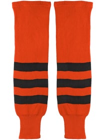K1 Two-Tone Ice Hockey Socks - Orange & Black