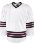 K1 Phoenix Series Hockey Jersey - White/Black/Pink 